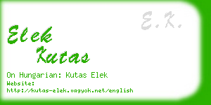 elek kutas business card